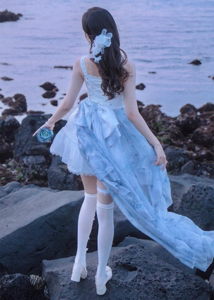 Lolita Dress Prom Dress Ballet Boned Strapless Mini Dress 36242:534056