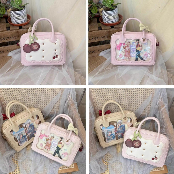 Cute Bow Bag Cherry Bear Cookie Crossbody Itabag 21908:366930 21908:366930