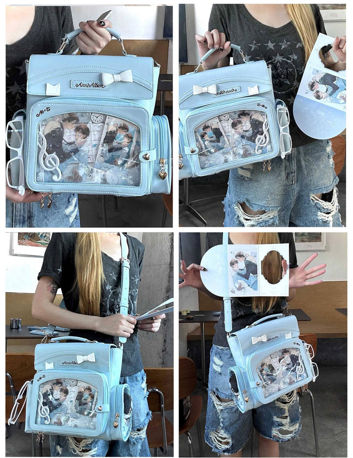 Kawaii Ita Bag with Crossbody Strap, Clear Window 45414:846817