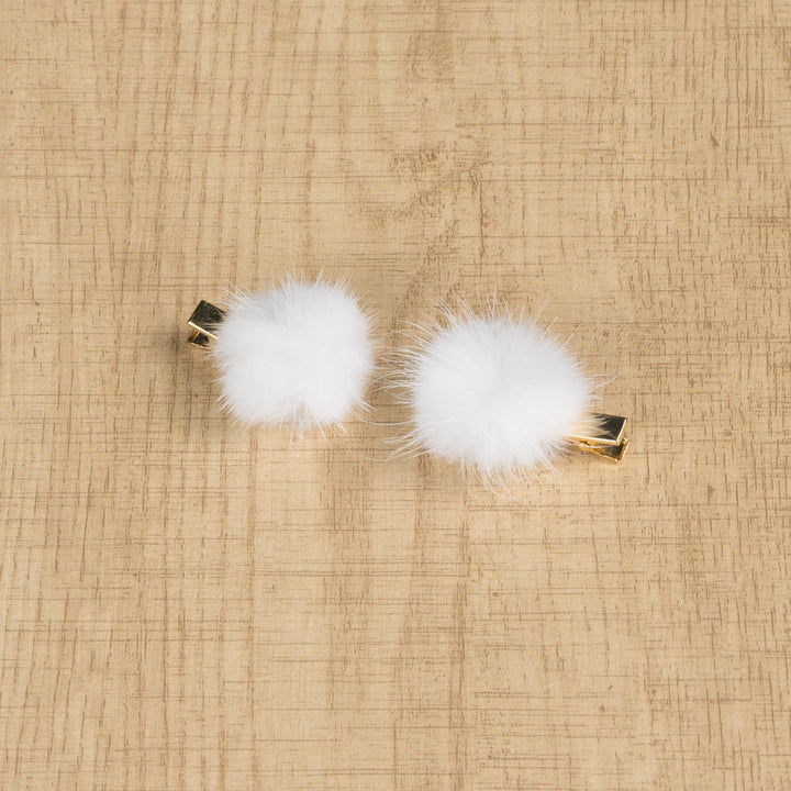 Jirai Kei Mini Hair Clips, Bow and Pompom Styles 44464:816504