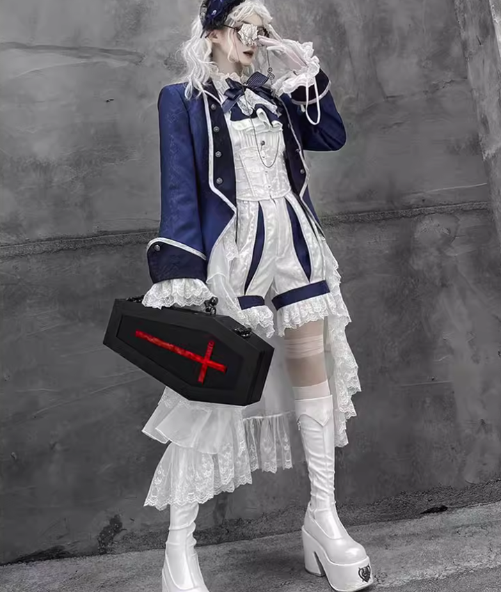 Ouji Lolita Outfit Prince Set Coat Shirt Pants 39364:629926