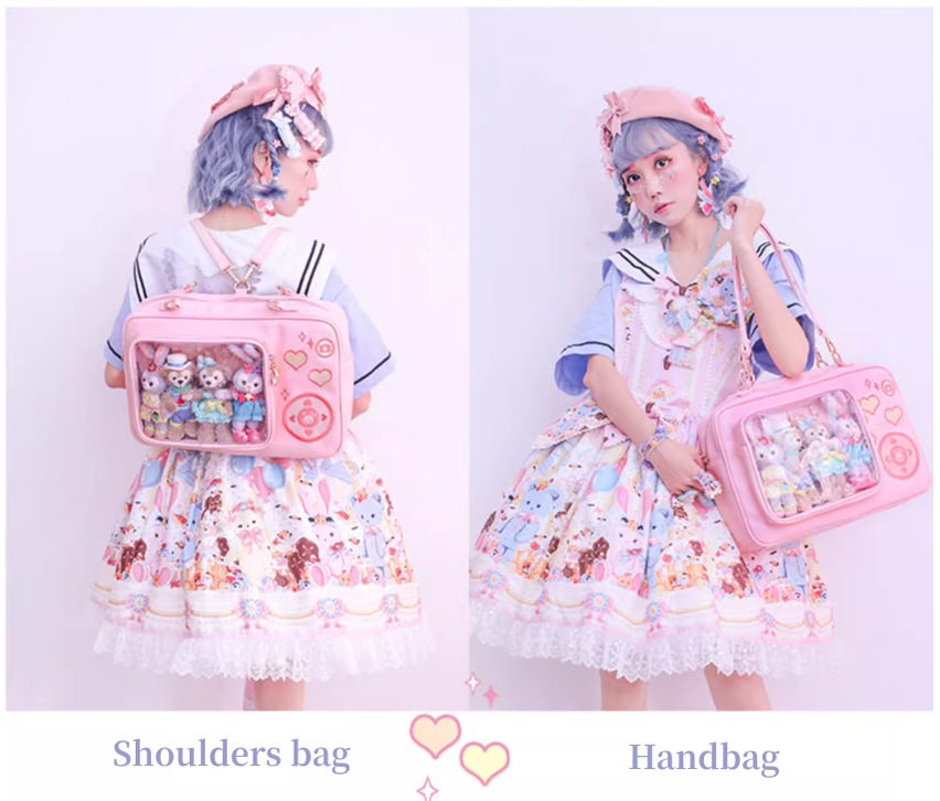 Lolita Ita Bag Kawaii Camera Shaped Shoulder Ita Bag 35774:543592