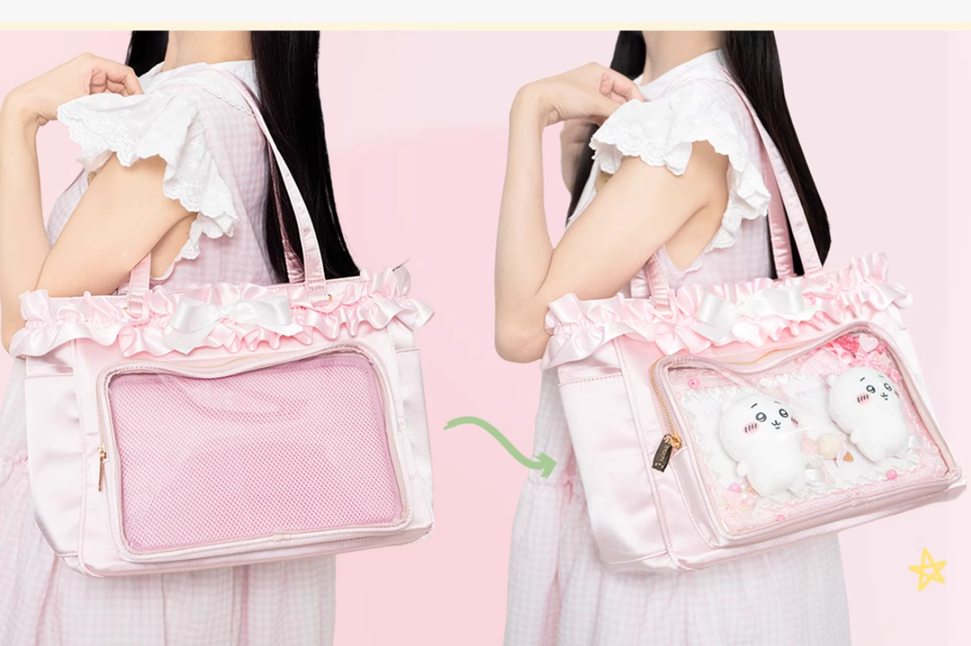 Lolita Fashion Itabag Satin Tote Bag Large Capacity Handbag 41750:734642