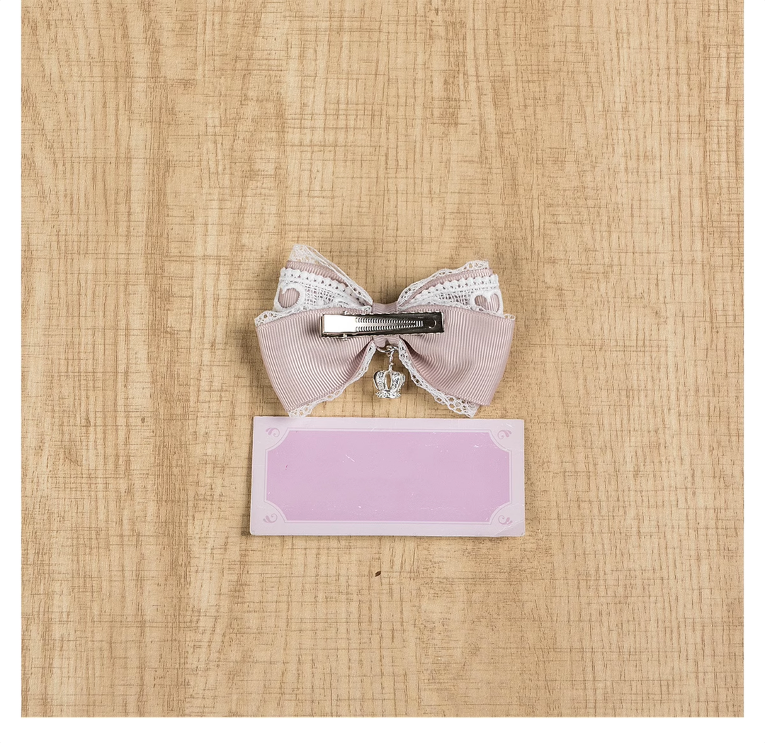 Jirai Kei Hair Clip Ryousangata Barrette Lolita Bow Headpiece 41588:704194