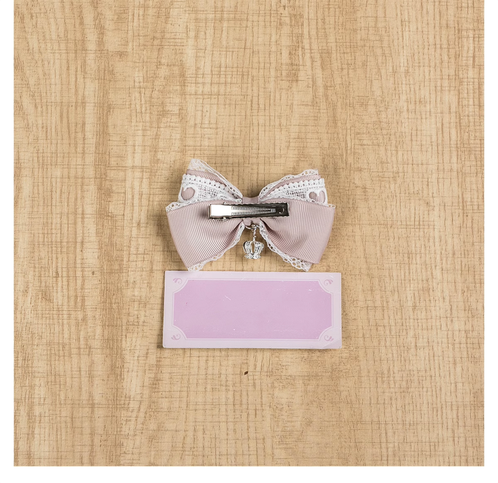 Jirai Kei Hair Clip Ryousangata Barrette Lolita Bow Headpiece 41588:704194