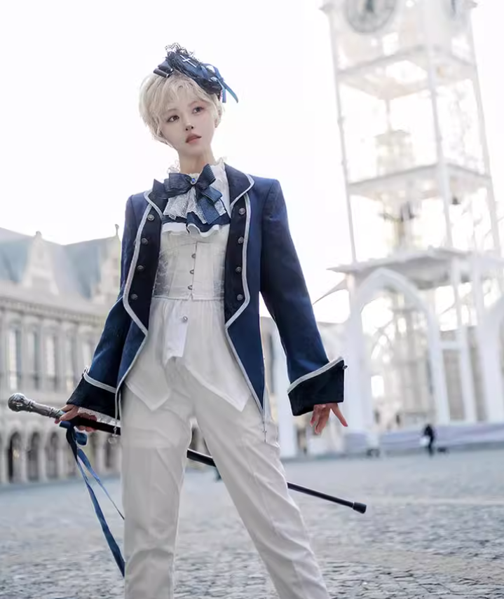 Ouji Lolita Outfit Prince Set Coat Shirt Pants 39364:629932