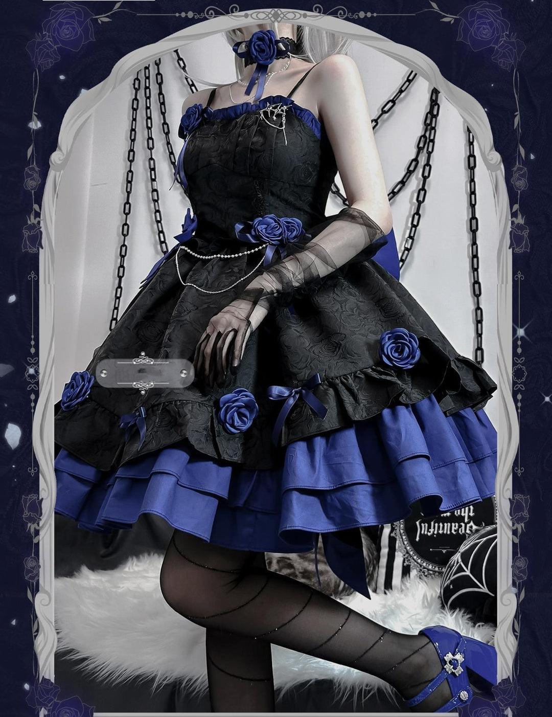 Gothic Lolita Dress Suspender Princess Puffy Dress 35546:496994