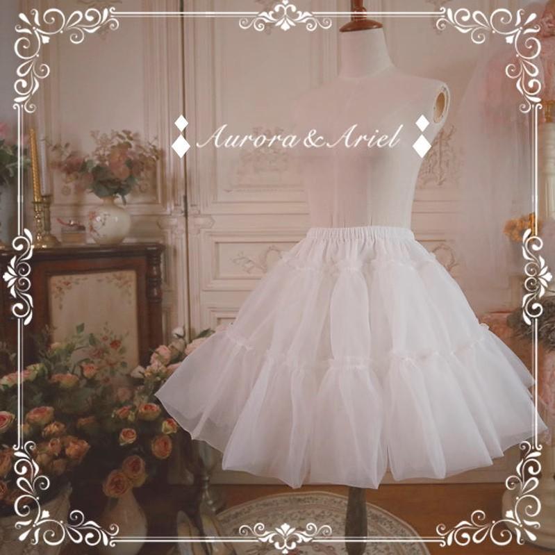 A-line Lolita Petticoat 45CM 8M Hem Soft Organza Daily Wear 42244:734859