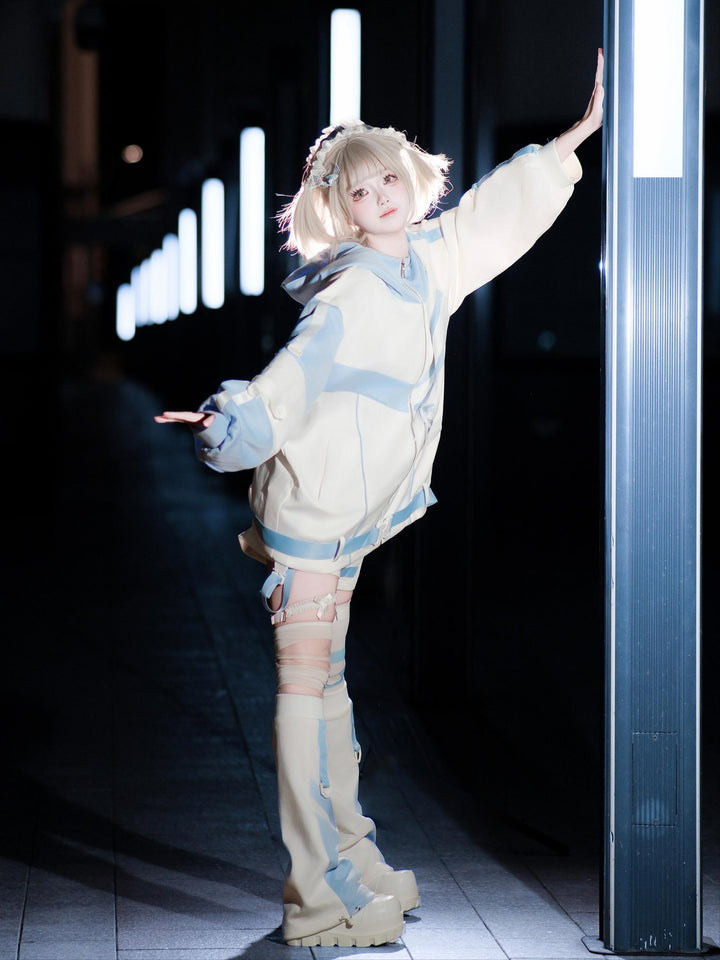 Plus Size Tenshi Kaiwai Outfit, Jacket and Shorts 44120:796969