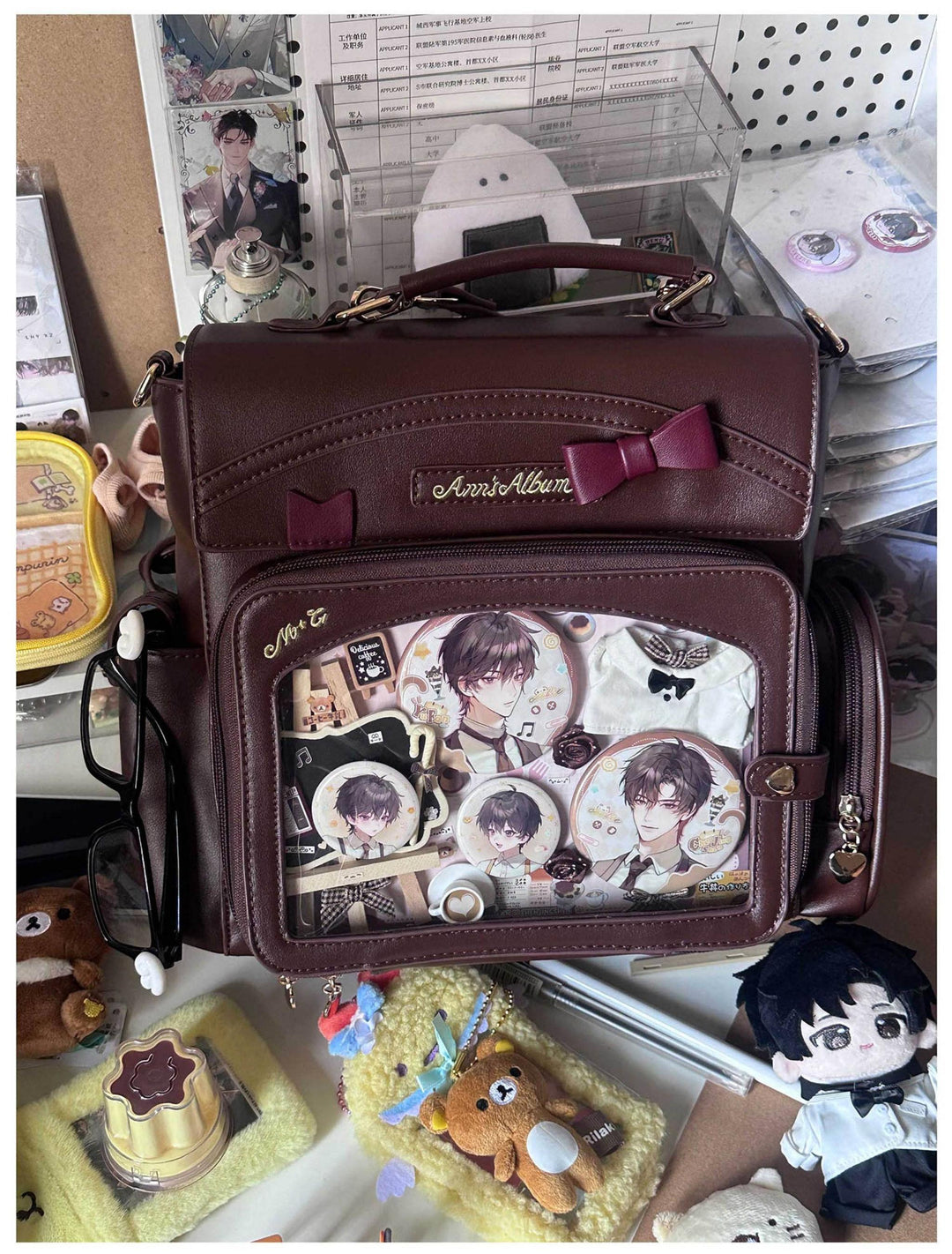 Kawaii Ita Bag with Crossbody Strap, Clear Window 45414:846822