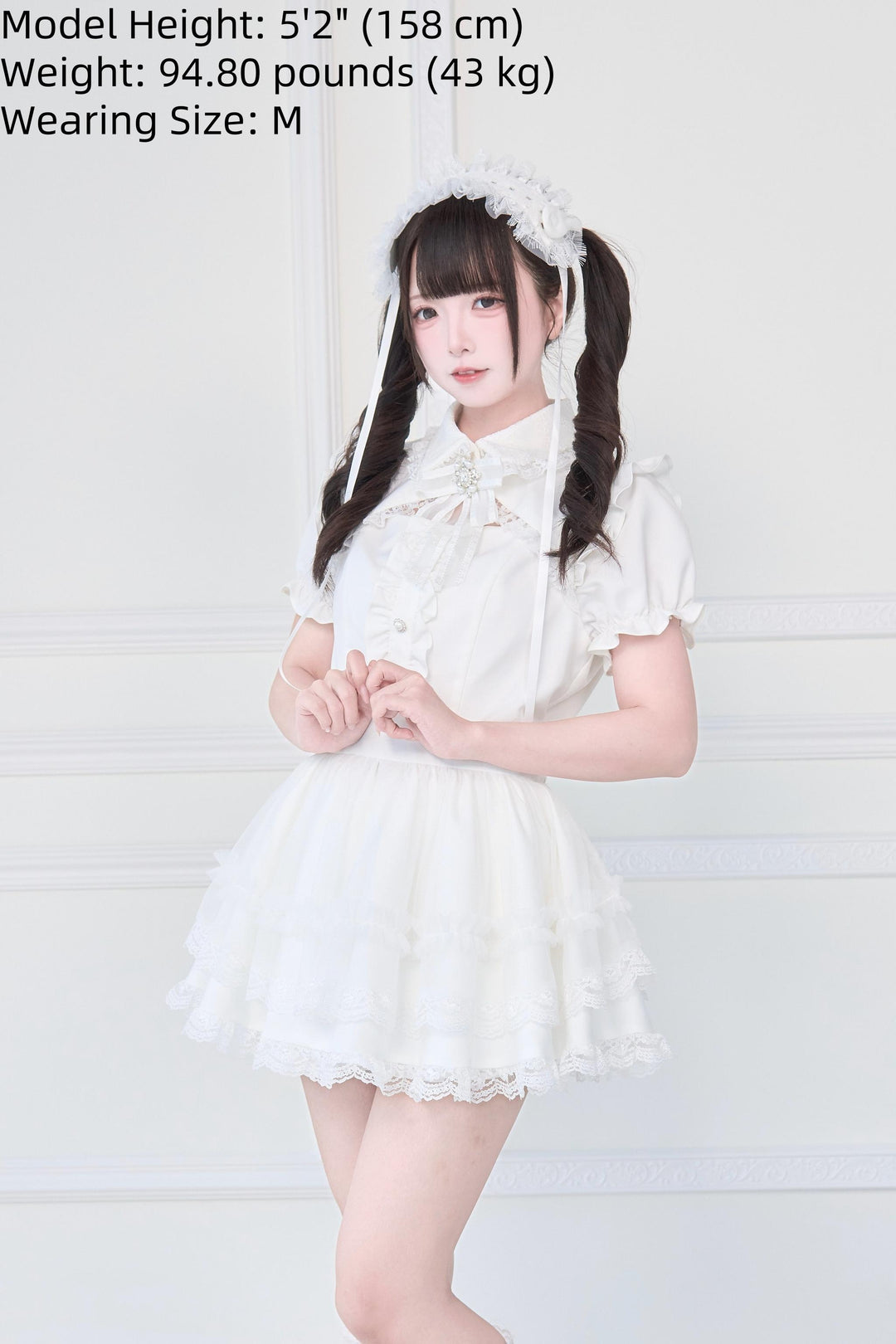 Jirai Kei Dress, Detachable Princess Sleeves, Safety Shorts 43608:780716
