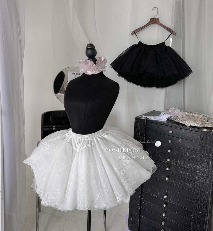 Lolita Dress Petticoat Puffy Black And White Pettipants 36386:542742 36386:542742