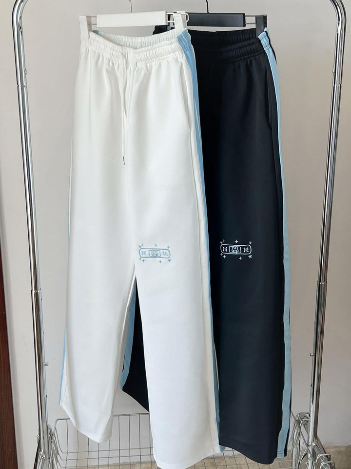 Tenshi Kaiwai Pants Bi-Color Embroidery Pants (White / L M S) 41622:709890