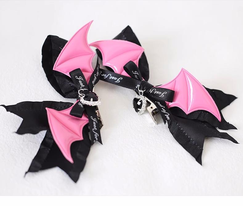 Jirai Kei Hair Clips Lolita Spice Girls Wing Hair Pins 22538:333108 22538:333108