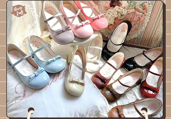 Kawaii Fashion Lolita Round-Toe Flat Shoes 13Colors 22822:329960 22822:329960