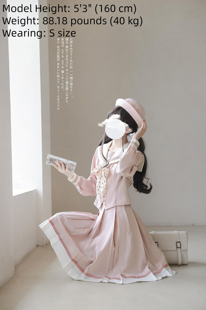 Pink JK Uniform, Two Skirt Length Options 43880:789001