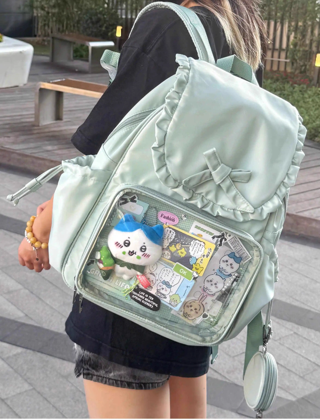 Kawaii Itabag Dual-Shoulder Backpack Bunny Ear Bag 40110:670720