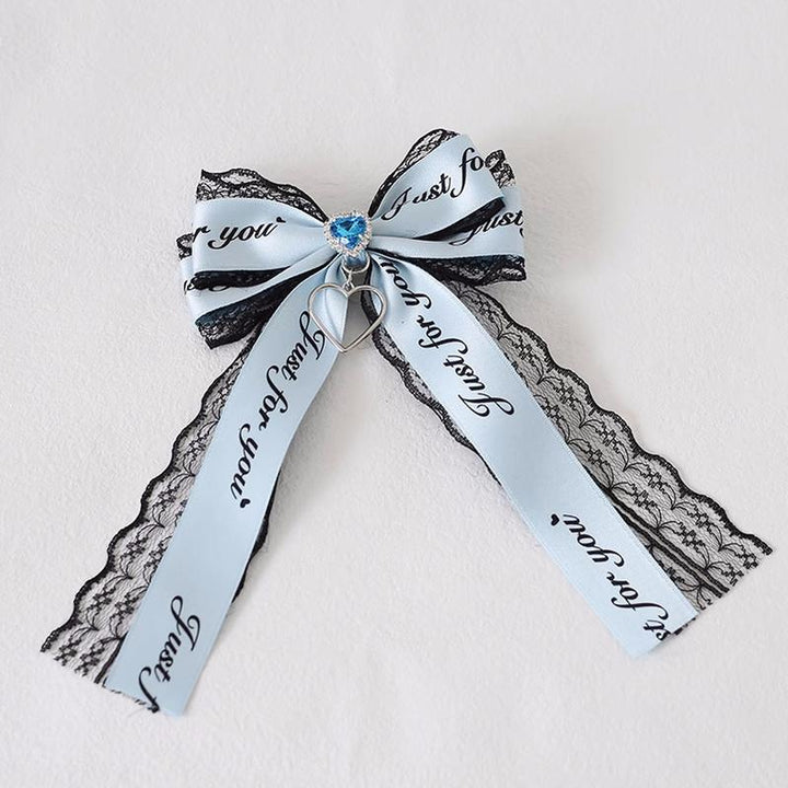 Jirai Kei Hair Clips Ryousangata Ribbon Bow Headwear 22542:333302 22542:333302