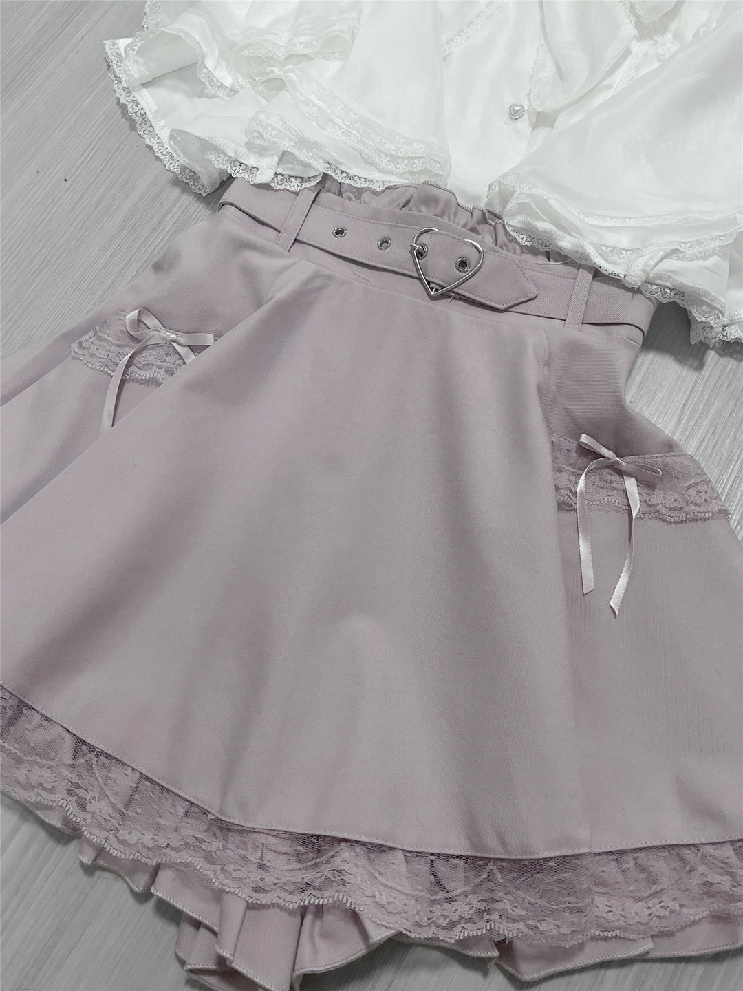 Jirai Kei Skirt Ryousangata Skirt Lace Pocket Pantskirt (L M S XL) 38968:608026