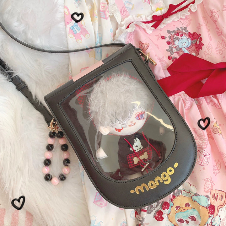 Kawaii Itabag Cat Crossbody Bag PU Double-sided Bag 38282:588372