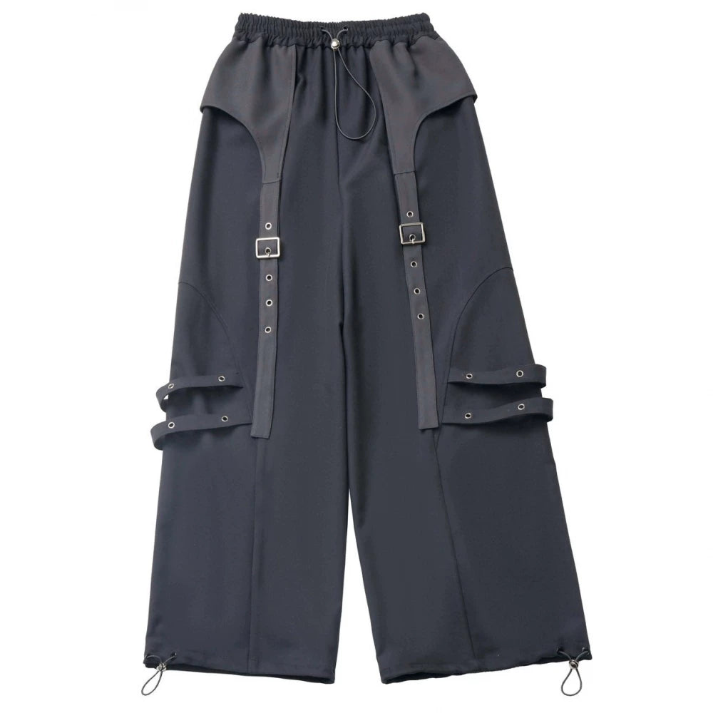 Techwear Black Jacket, Futuristic Pants & Skirt (L M S) 44862:828358