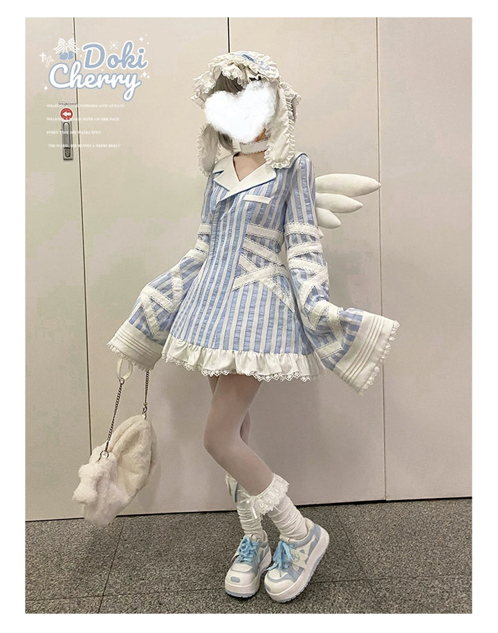 Tenshi Kaiwai Dress + Pocketed Cotton Shorts 43589:780568