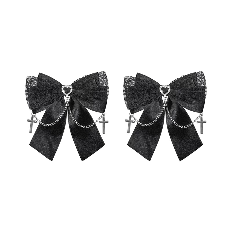 Punk Suspender Skirt, Stand Collar Blouse (L M S) 45578:855978