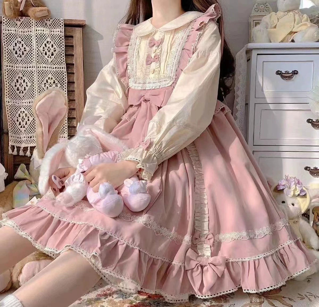 Sweet Lolita OP Dress Pink Lolita Princess Dress 41070:685912