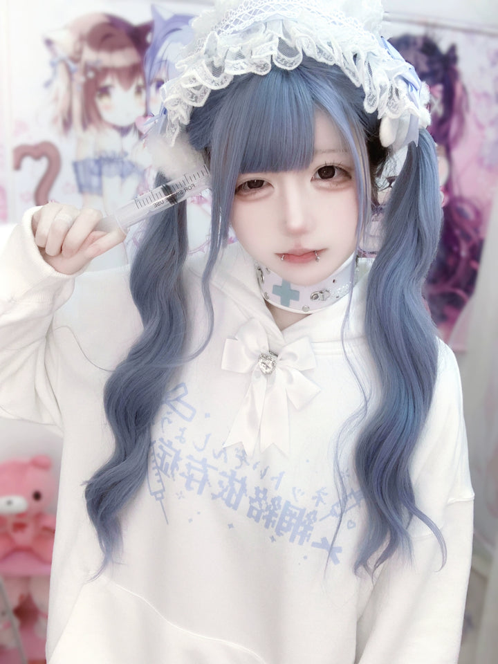 Jirai Kei Hoodie Tenshi Kaiwai Hoodie With Ribbon 32346:408716