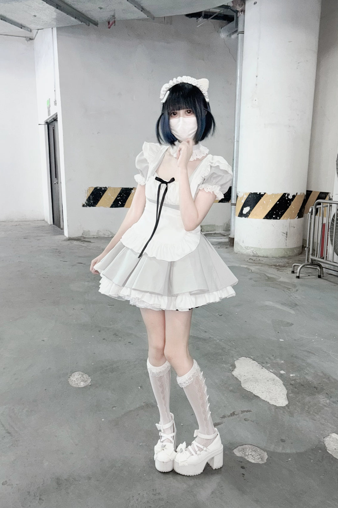 Kawaii Maid Dress, Detachable White Apron 43805:786129