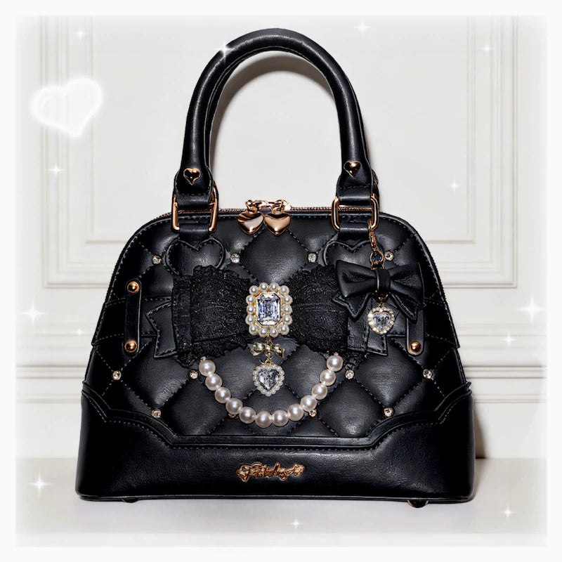 Shell-Shaped Ryousangata Hand Bag, Detachable Shoulder Strap 44773:823279