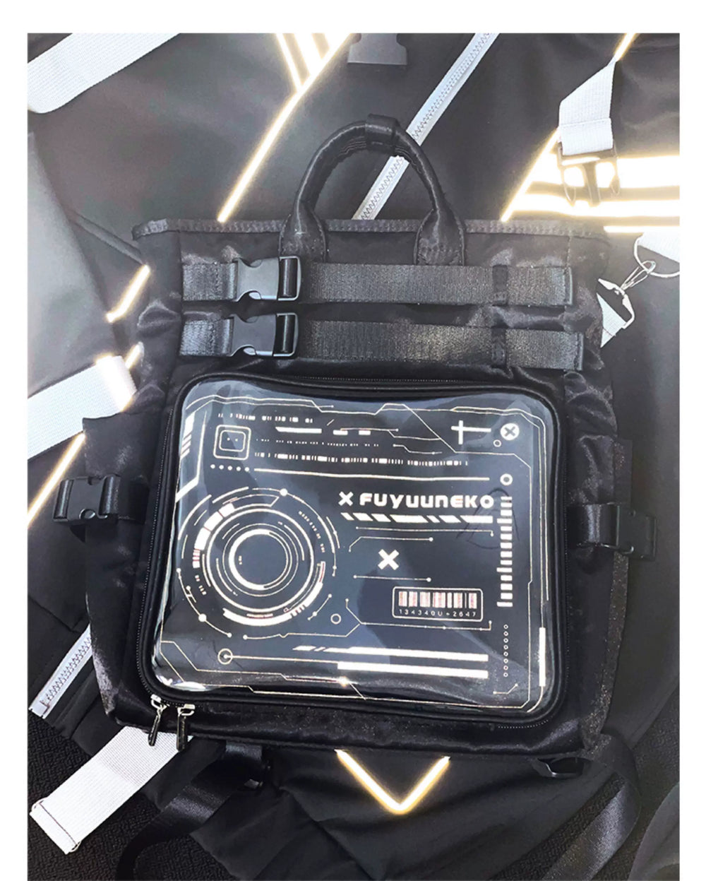 Large Capacity Itabag Backpack, Satin Waterproof Fabric 45429:850253