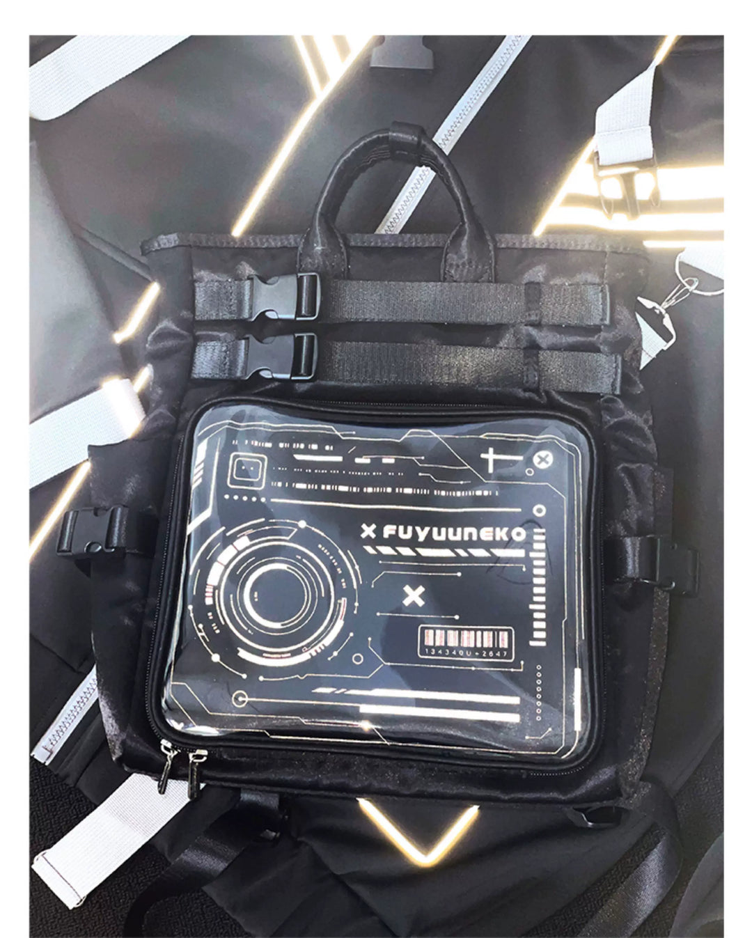 Large Capacity Itabag Backpack, Satin Waterproof Fabric 45429:850253