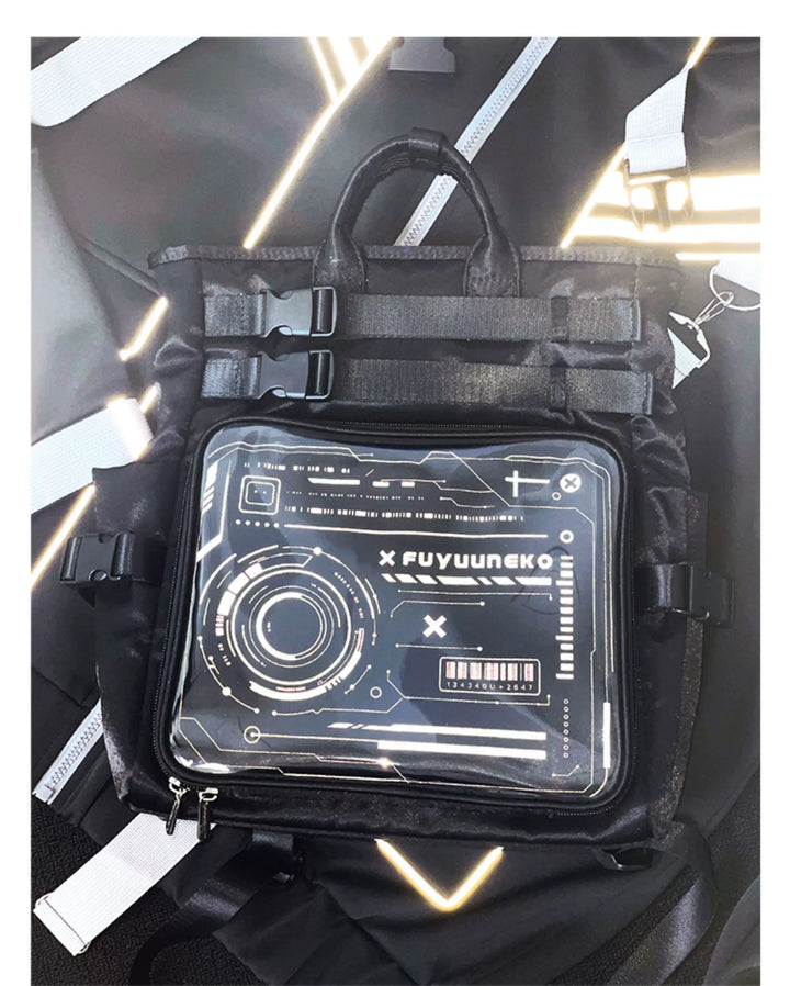 Large Capacity Itabag Backpack, Satin Waterproof Fabric 45429:850253