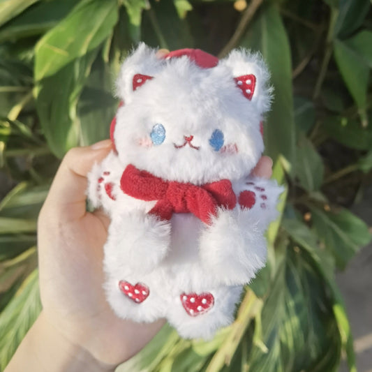 Kawaii Fashion Strawberry Kitten Keychain Plush Doll 21898:331816