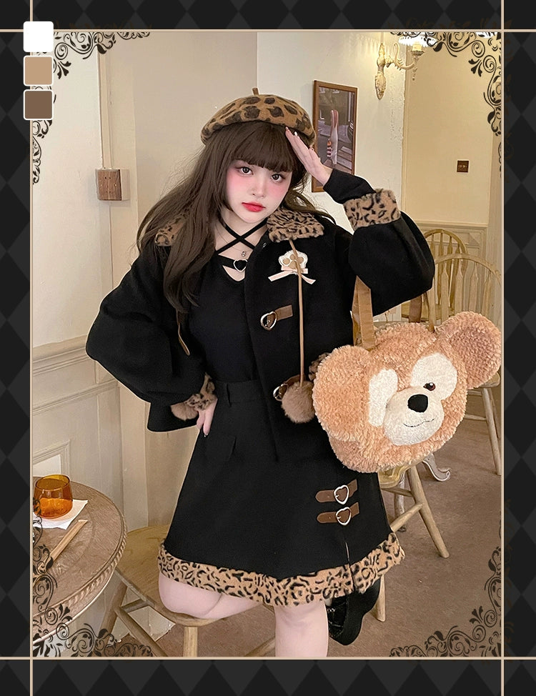 Plus Size Black Brown Aesthetic Kawaii Outfits 29862:361284