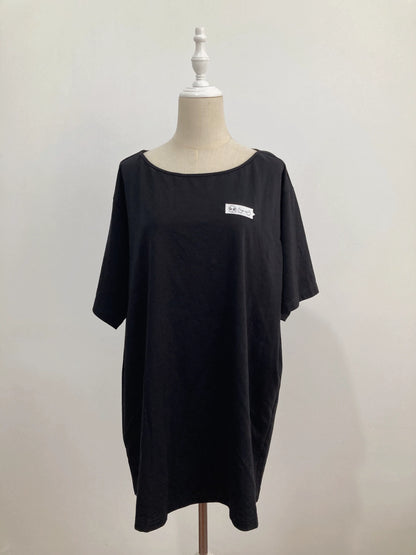 Jirai Kei Shirt Black Loose Embroidered Short-Sleeve T-Shirt 37662:576438