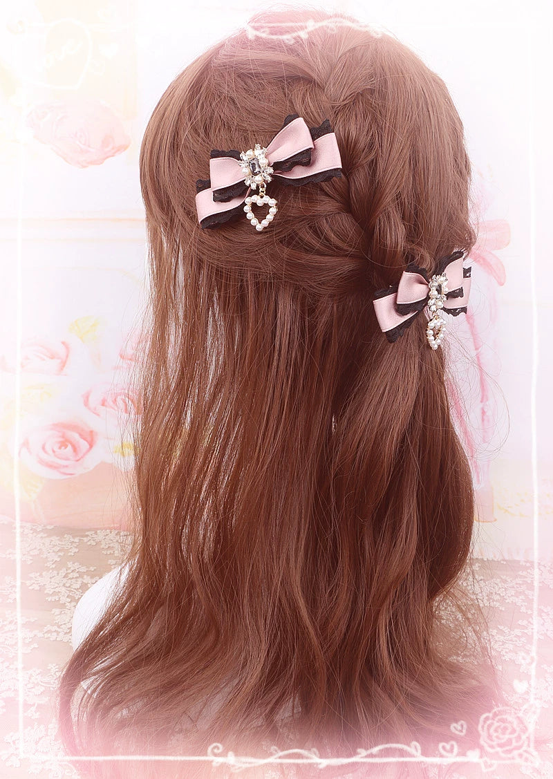 Jirai Kei Hair Clips Sweet Lace Barrettes Hair Accessory 38106:583024