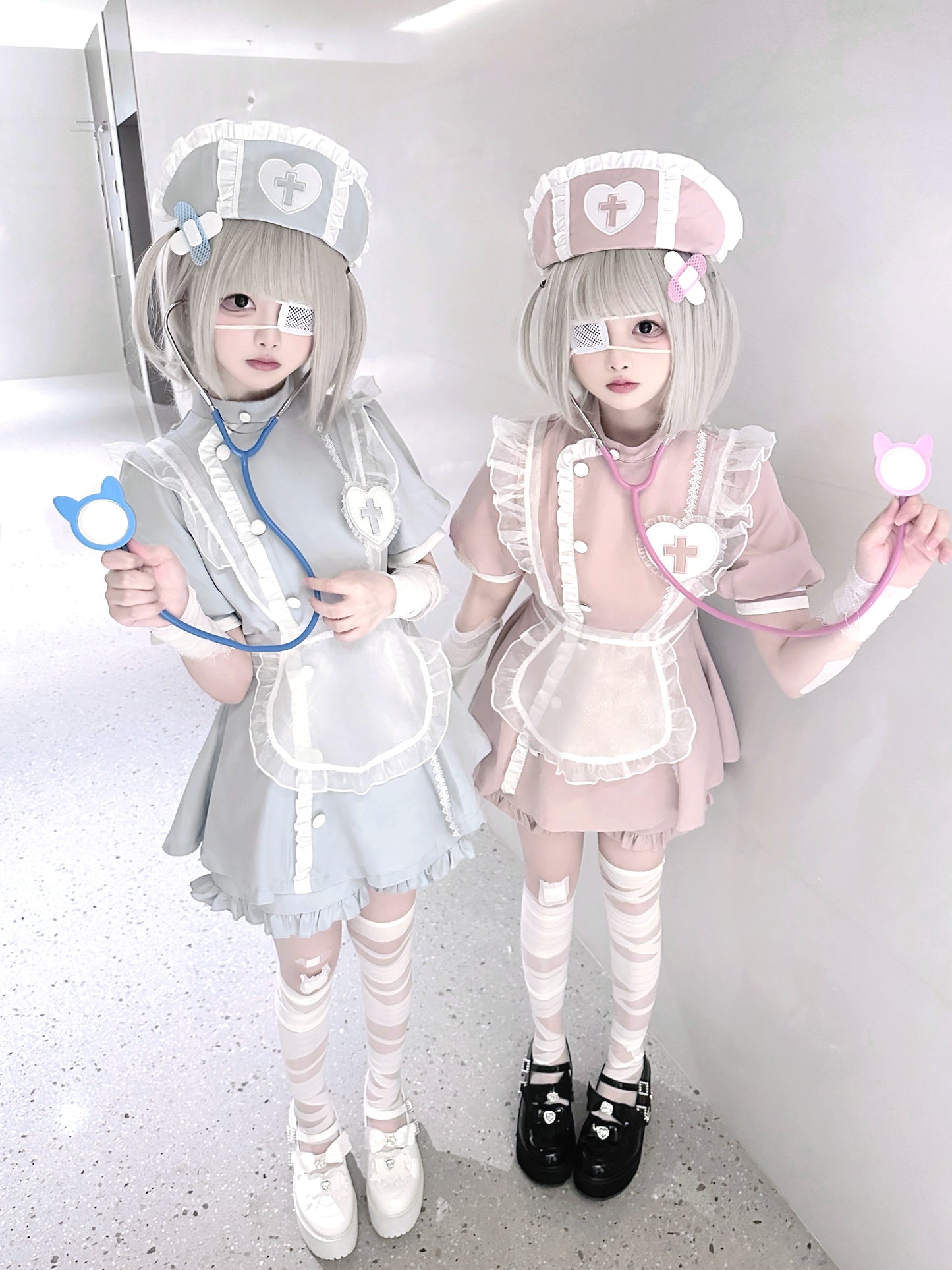 Tenshi Kaiwai Dress Set Nurse Medical Series Outfit Sets 37460:559942