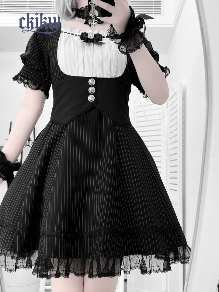 Maid Style Jirai Kei Dress Outfit, Macthing Accessories 43681:782697