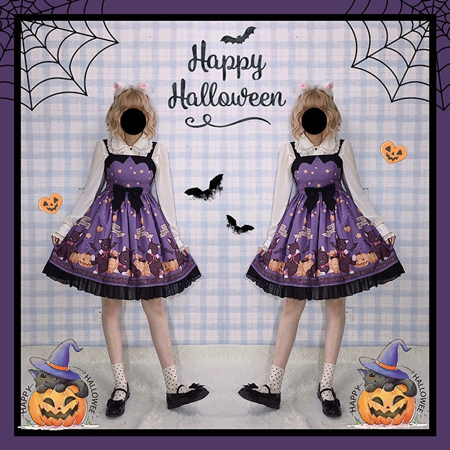 Gothic Lolita Dress Halloween Wine Red Purple Lolita Dress 35544:496668 35544:496668