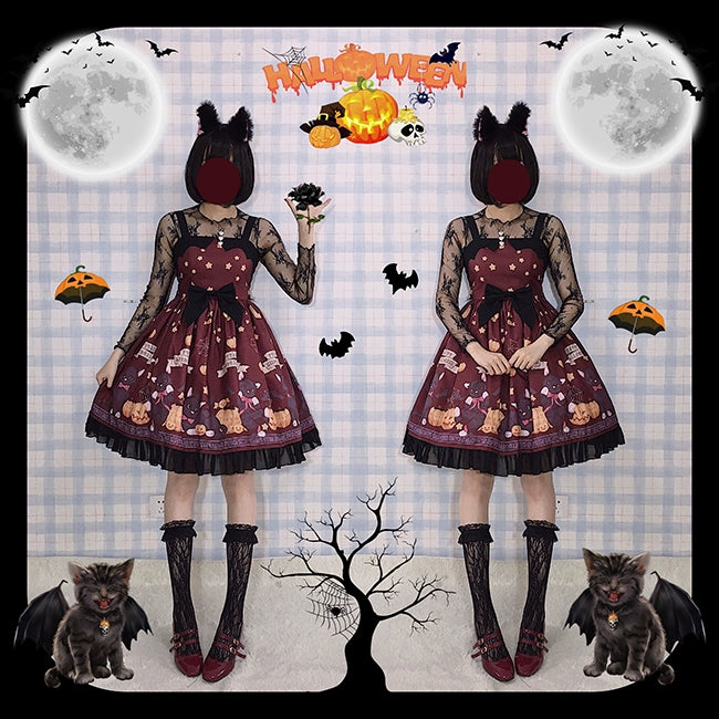 Gothic Lolita Dress Halloween Wine Red Purple Lolita Dress 35544:496654 35544:496654