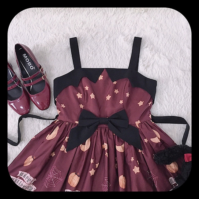 Gothic Lolita Dress Halloween Wine Red Purple Lolita Dress 35544:496646 35544:496646