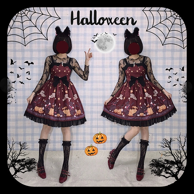 Gothic Lolita Dress Halloween Wine Red Purple Lolita Dress 35544:496648 35544:496648