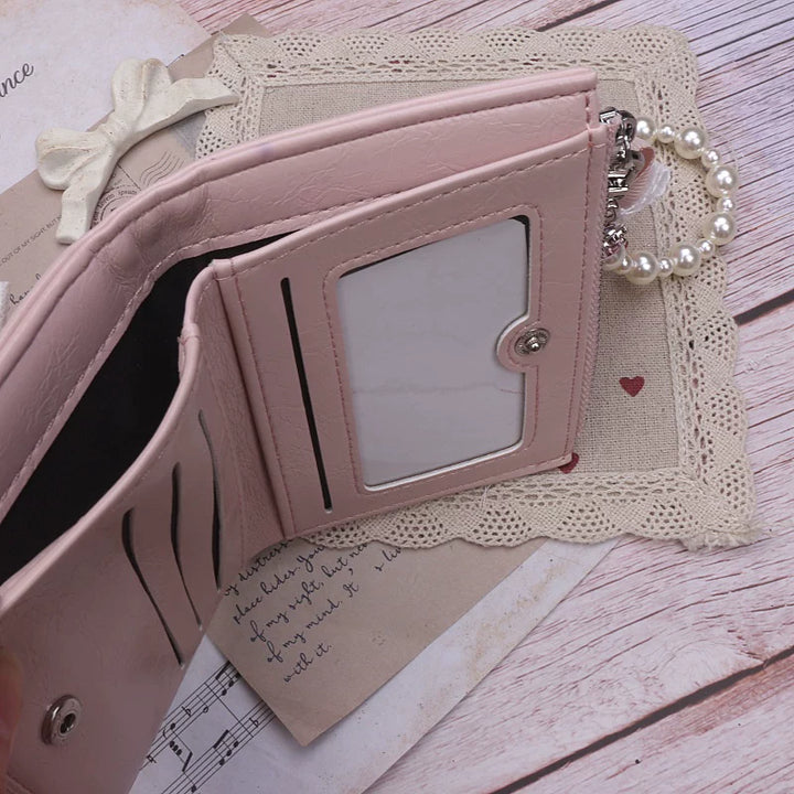 Ryousangata Wallet, Pearl Chain Bow Pendant 45070:839004