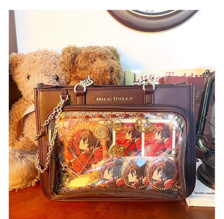 Large Capacity Ita Bag, Checkered Background 43233:779435