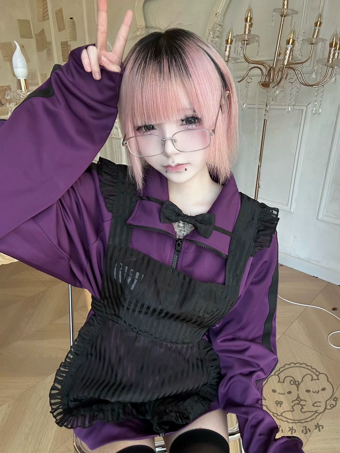 Purple Jersey Pants & Shorts, Full Elastic Waist 44859:826761