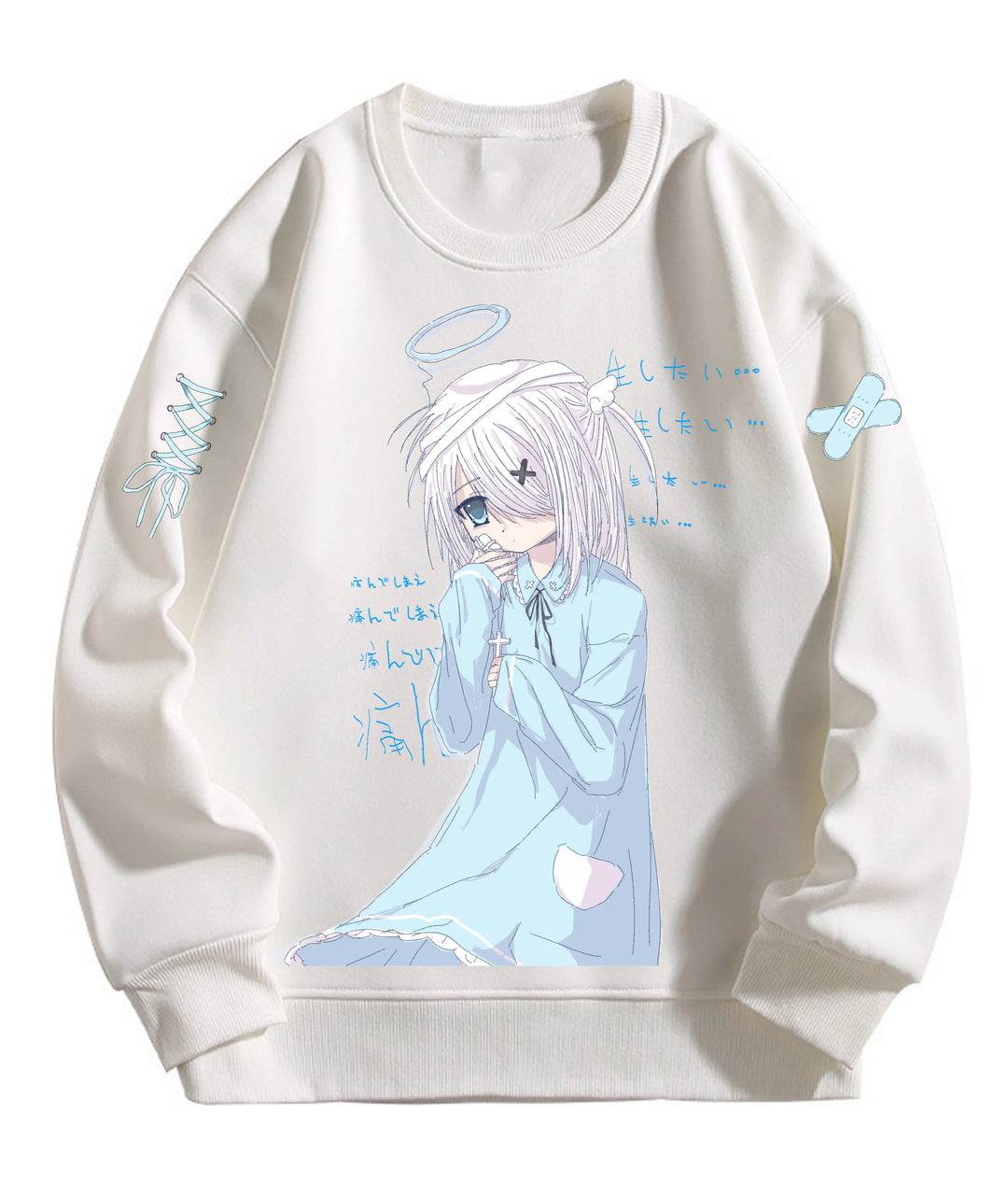 Jirai Kei Blue White Hoodie Unisex (2XL 3XL L M S XL) 29238:530198 (2XL 3XL L M S XL) 29238:530198