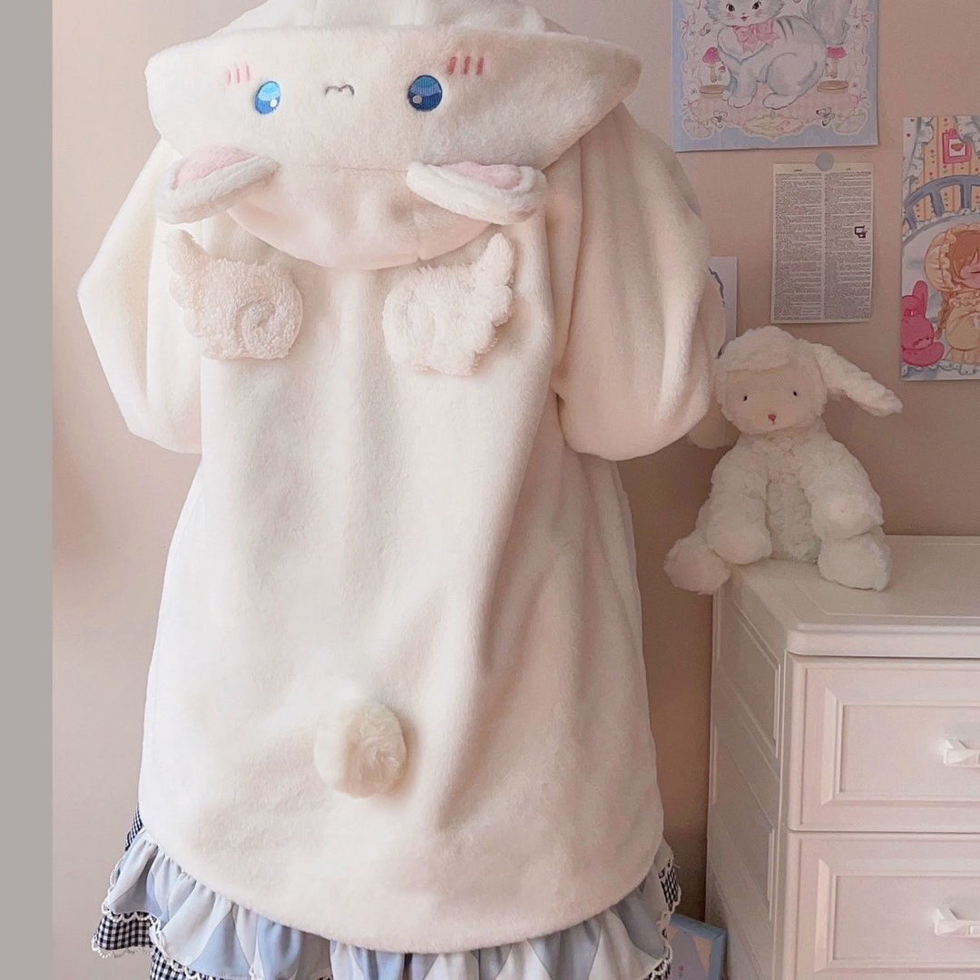 Lolita Plush Coat Bear Thick Cute Coat For Winter (2XL L M S XL) 32624:493356 (2XL L M S XL) 32624:493356