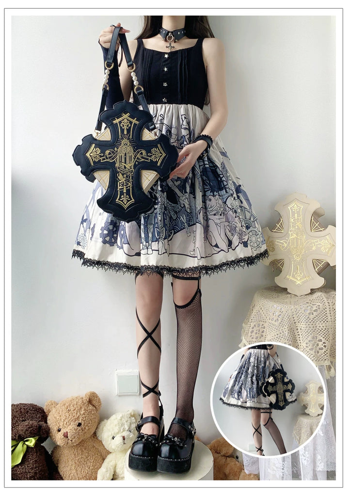 Gothic Lolita Bag, Two Detachable Shoulder Straps 45411:847017